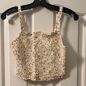 Promesa NWT Floral Smocked Crop Tank Top Sizes S, M and L
